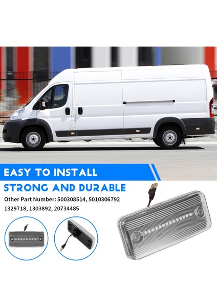 Iveco Fiat Ducato Citroen Relay Peugeot Boxer Renault Volvo Adamı Için Statik Parlak Kristal LED Sinyal Yan Işaretçi Işığı (Yurt Dışından) indirimleri