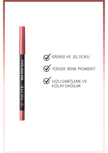 Silk Stay Lipliner Suya Dayanıklı Ipeksi Dudak Kalemi - 03 Soft Bloom - Nude fiyatları