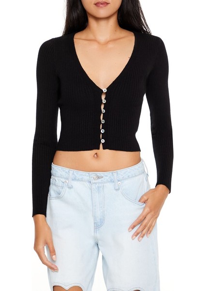 Crop Düğmeli Hırka fiyatları