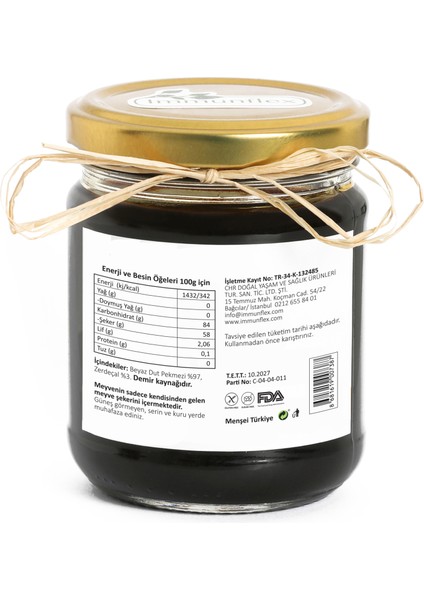 Zerdeçallı Dut Pekmezi 220 gr modelleri