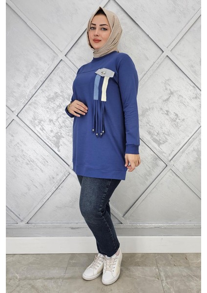 Kadın Kombin ve Bağcık Detaylı Tesettür Tunik fiyatları