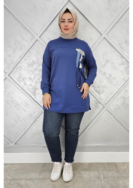 Kadın Kombin ve Bağcık Detaylı Tesettür Tunik modelleri