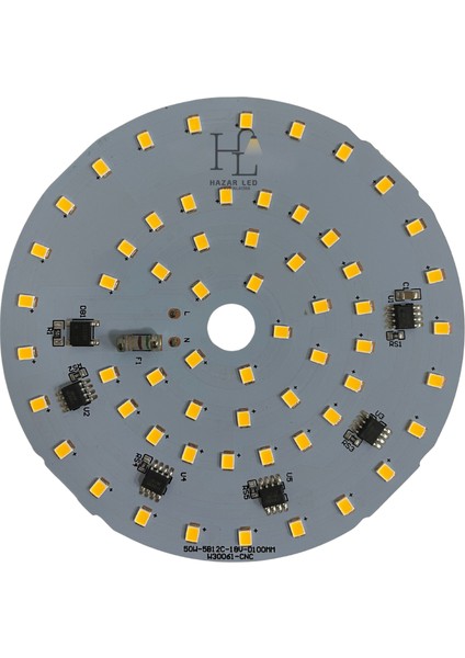 220 Volt 50 Watt Smd 2835 Ledli Hazır Projektör Ledi Gün Işığı Yuvarlak Pcb Avize Ledi