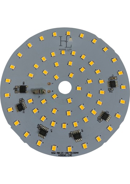 220 Volt 50 Watt Smd 2835 Ledli Hazır Projektör Ledi Gün Işığı Yuvarlak Pcb Avize Ledi modelleri