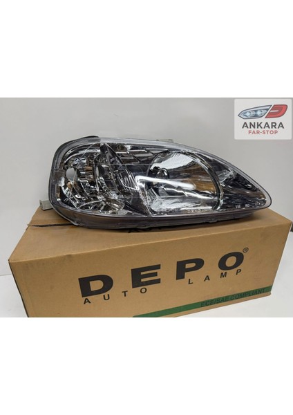 Honda Civic Ies Makyajlı Kasa Hatchback 1999-2001 Far Lambası Sağ (Makyajlı Kasa-Sağ Far-Depo Marka) modelleri