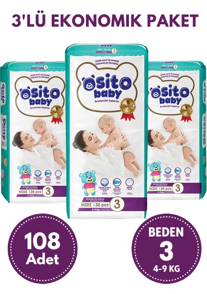 Bebek Bezi 3'lü Paket