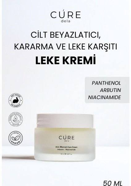 Cilt Beyazlatıcı, Kararma ve Leke Karşıtı, Leke Giderici, Leke Kremi 50 ml