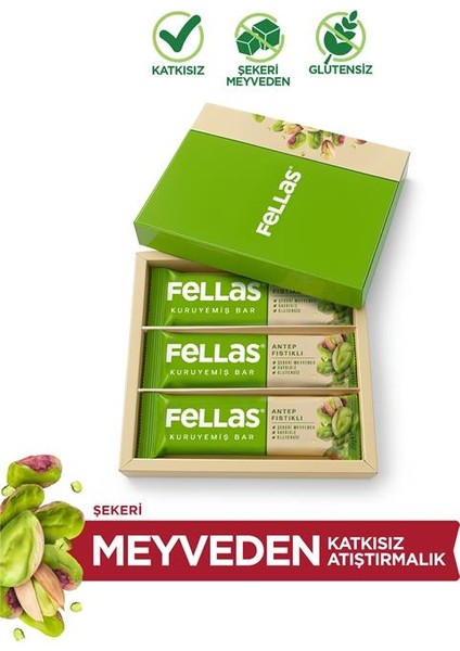 Antep Fıstıklı Kuruyemiş Bar (20G) 6'lı Deneme Kutusu fiyatları