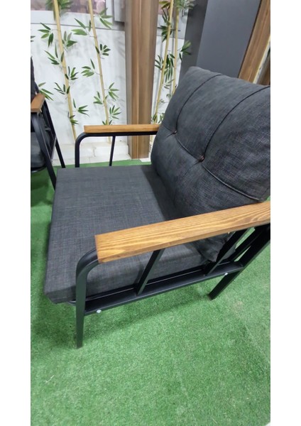 Erciyes Bahçe Mobilya Takımı Metal Kanepe Koltuk Takımı - 2+1+1 + Sehpa modelleri