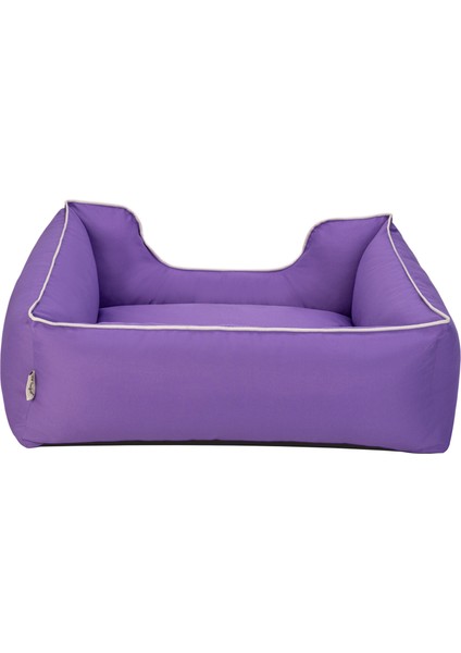 Nrtmsa Pet Comfort Alpha Köpek Yatağı Mor W Beyaz Biye M 80x65cm