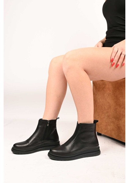 Bağcıksız Fermuarlı Termo Taban Hakiki Deri Comfort Bot 336-01240 Kadın Bot fiyatları