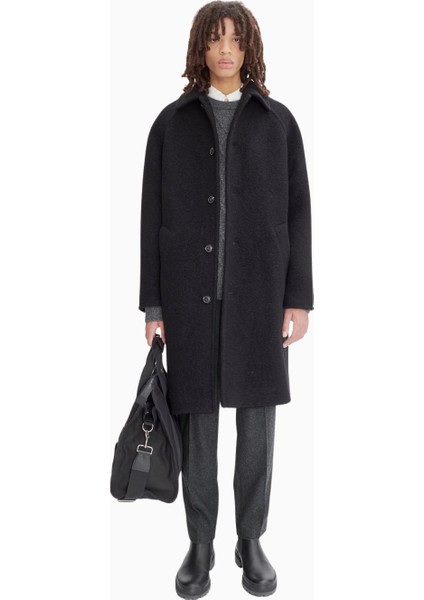 Gaston Coat Italyan Yün Diz Boyu Erkek Kaban fiyatları