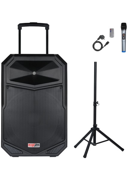 LS-P2915 Portatif Taşınabilir Mikrofonlu Şarjlı Ses Sistemi Hoparlör 15 Inç 850 Watt modelleri