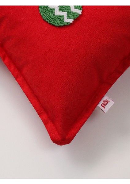 Orna Mix - Yılbaşı Serisi Kırmızı Süsler Noel Yeni Yıl Punch Kırlent Yastık Kılıfı modelleri