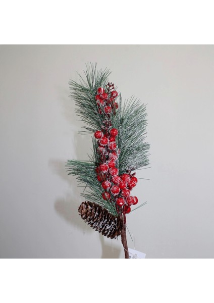 Yılbaşı Karlı Yapay Kokina Çiçeği Uzun Dal Şans Bereket Çiçeği fiyatları