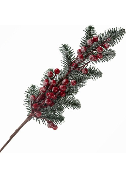 Yılbaşı Karlı Yapay Kokina Çiçeği Uzun Dal Şans Bereket Çiçeği modelleri