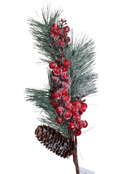 Yılbaşı Karlı Yapay Kokina Çiçeği Uzun Dal Şans Bereket Çiçeği fırsatları