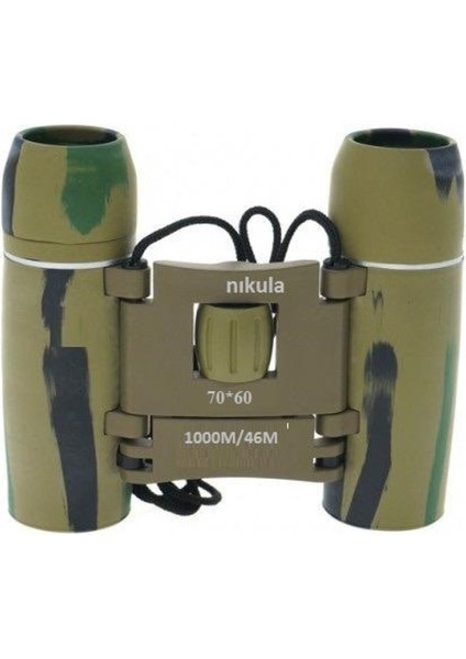 70X60 Cepte Taşımalı Kauçuk Kaplamalı Mini Dürbün Kamuflaj