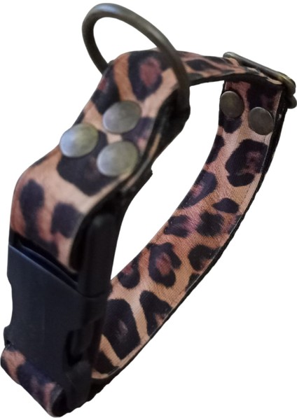 Köpek Boyun Tasması Ayarlanabilir Küçük, Orta ve Büyük Irk Kolon Kordon Leopar Desen fırsatları