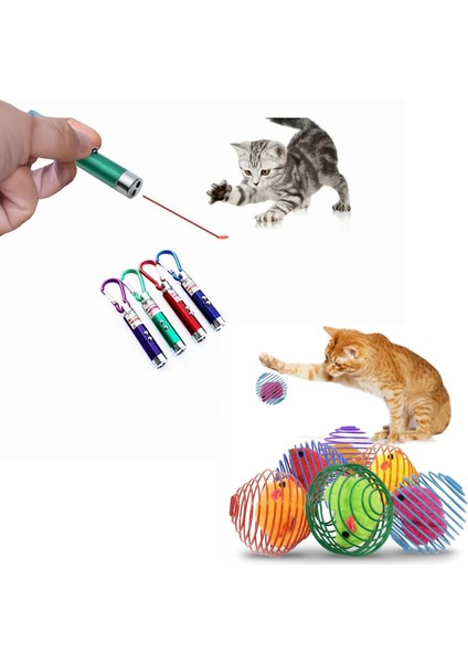 8'li Kedi Oyun Seti-Oyun Topları ,oltası ,lazeri ,kaşınma Tarağı ,kurmalı Fare,3 Katlı Oyuncak fırsatları