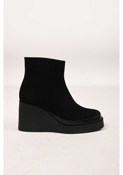 Bağcıksız Fermuarlı Termo Taban Hakiki Deri Dolgu Topuk Bot 336-01196 Kadın Bot indirimleri