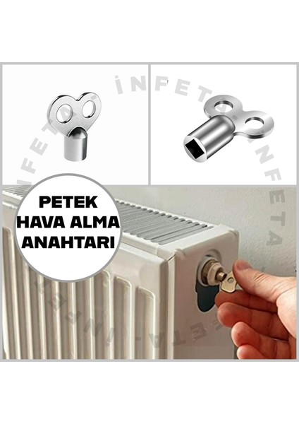 Purjör Anahtar Kalorifer Peteği Hava Alma Anahtarı