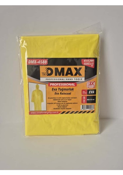 Eva Yağmurluk – Sarı Renk, Su Geçirmez, 66X115 cm (Professional)