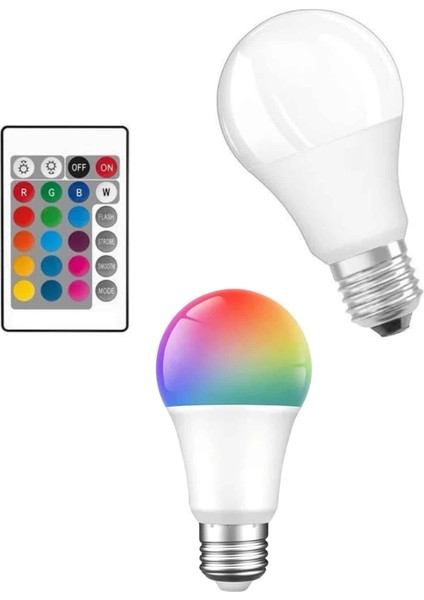 Akıllı Rgb LED Ampul LED Uzaktan Kumandalı Renk Değiştiren Ampul indirimleri