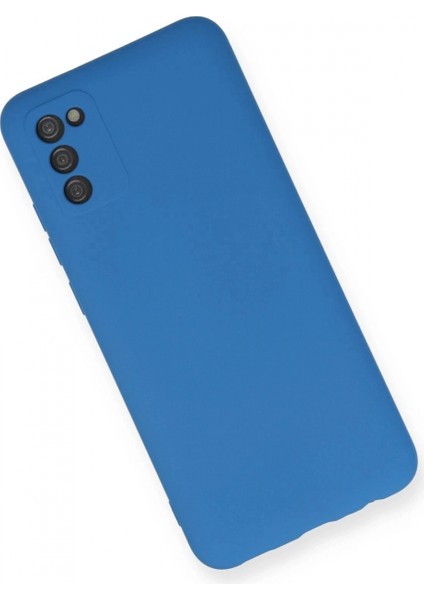 Samsung Galaxy A03S Kılıf Nano Içi Kadife Silikon - Mavi fiyatları