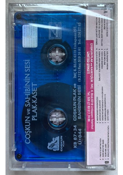 Nevin Yeşil Mavi Gözler O Biçim Kaset (Jelatinli Sıfır Orijinal Dönem Baskı Kaset) fiyatları