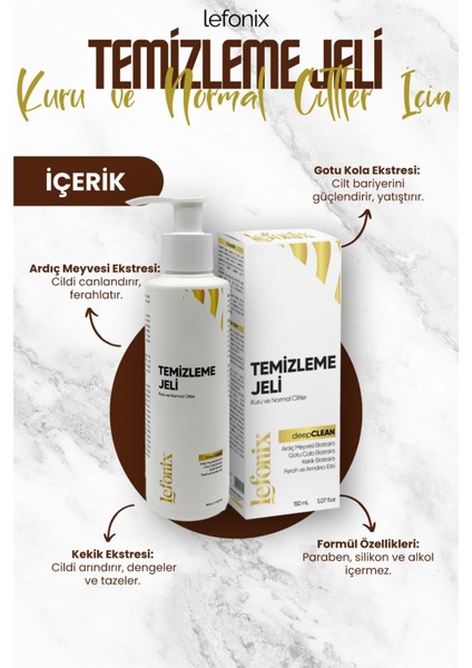 Kuru ve Normal Ciltler Için Temizleme Jeli 150 ml fiyatları