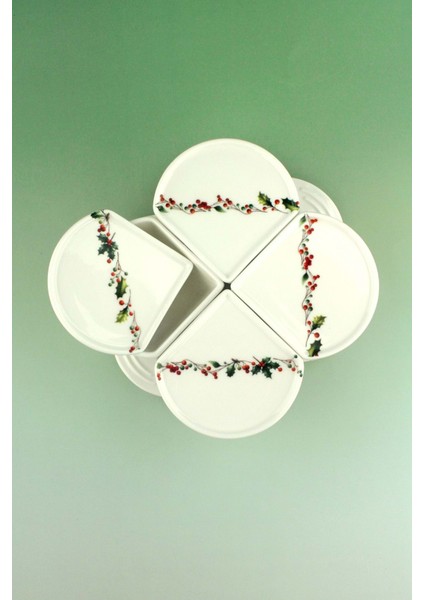 Christmas 4 Lü Porselen Kapaklı Kahvaltılık fiyatları