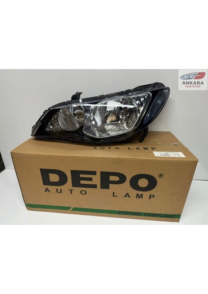 Honda Civic Fd6 2007-2009 Makyajsız Kasa Far Lambası Sol Sedan (Xenonsuz Tip-Sol Far-Depo Marka) fiyatları