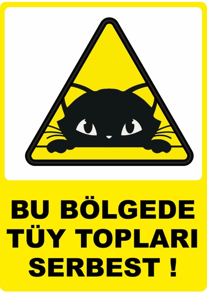 Bu Bölgede Tüy Topları Serbest Dijital Uv Folyo Yapışkan Baskı Uyarı Etiket Sticker 12.5X17.5