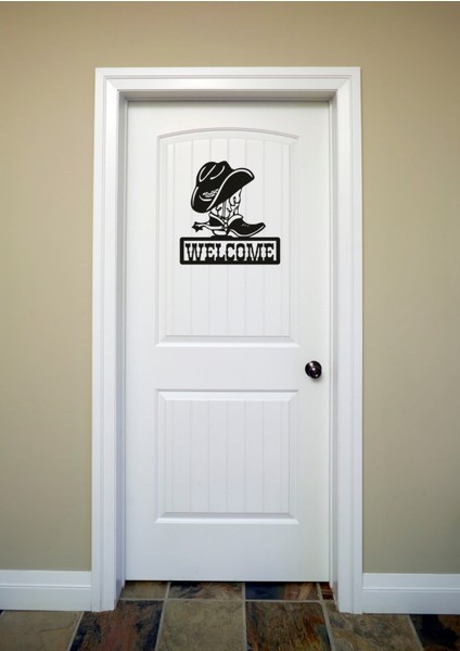 Welcome Yazılı Dekoratif Metal Kapı ve Duvar Süsü fiyatları
