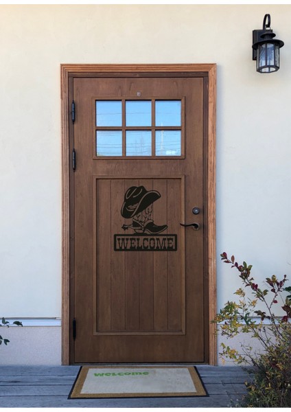 Welcome Yazılı Dekoratif Metal Kapı ve Duvar Süsü fırsatları