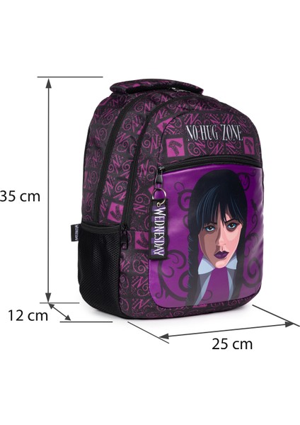Lisanslı Wednesday Temalı Ilkokul Sırt Çantası