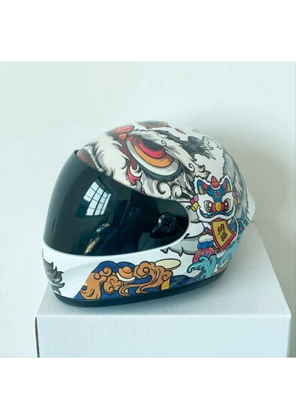 Serin Küçük Pet Motosiklet Kask Mini Arka Koltuk Dekorasyon Ayı Bebek Motosiklet Kask Tam Yüz Sert Kabuk Şapka (Yurt Dışından) modelleri