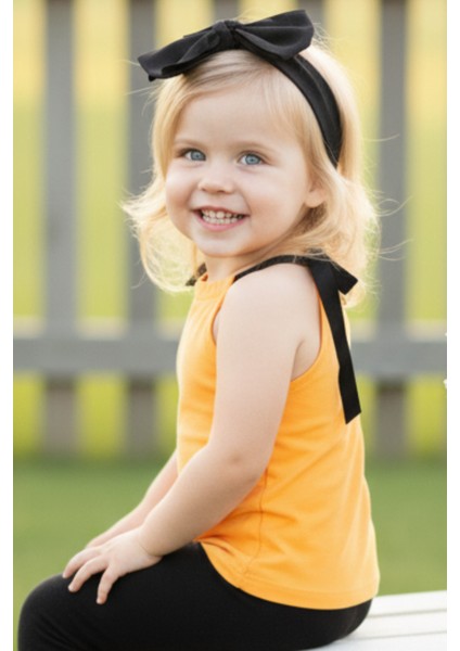 Kız Çocuk / Bebek Violet Halter Body Bandana Takım