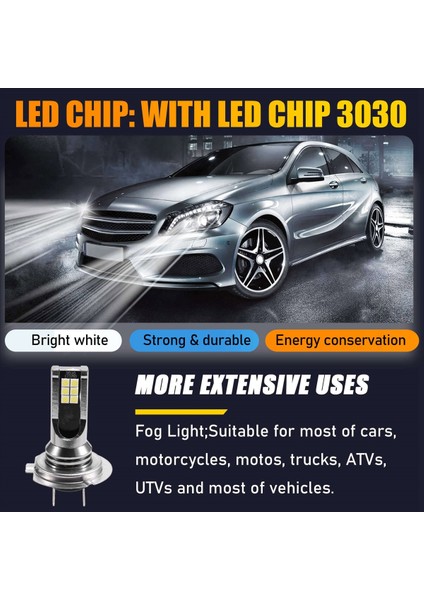 2 Adet Mini LED Far Lambaları H7 Yüksek Performanslı Koşu Otomatik Sis Lambası Motosikletler, Moto, Strucks, Atv, Utvs (Yurt Dışından) indirimleri