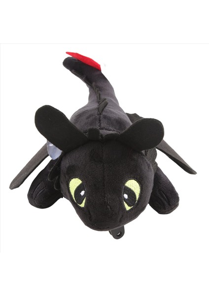 Ejderhanı Nasıl Eğitirsin Dişsiz Küçük Uçan Ejderha Bebek Dekorasyon Motosiklet Kask Hızlı Bırakma Tarzı 27CM Siyah (Yurt Dışından) fiyatları