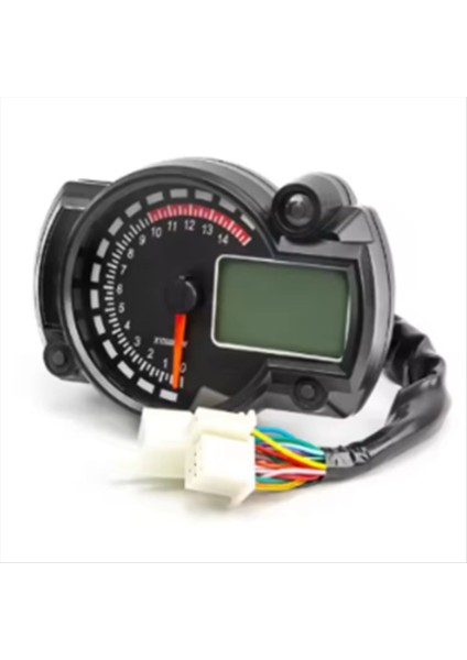 Motosiklet Modifikasyon Aksesuarları Motosiklet Evrensel Enstrüman Su Geçirmez LCD Dijital Kilometre Sayacı Kilometre 1 Takım (Yurt Dışından)