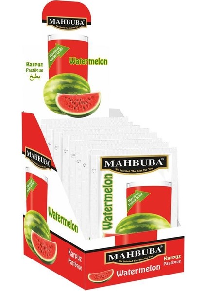 24x9gr Karpuz Aromalı Soğuk Toz İçecek Paketinde Doğal Meyve Tadı
