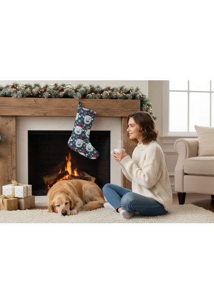 Yılbaşı Çorabı, Yeni Yıl Çorabı, Çam Ağacı Çorabı, Şömine Çorabı modelleri