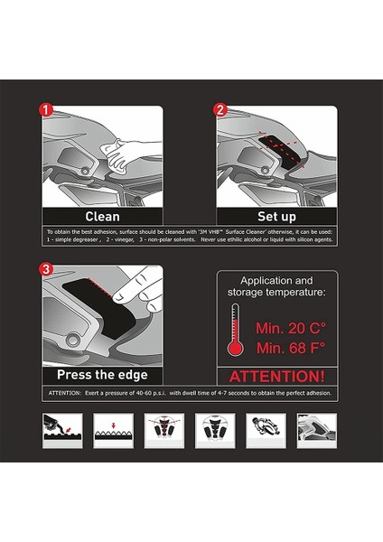 Motosiklet Kaymaz Yan Yakıt Tankı Çıkartmalar Su Geçirmez Ped Ducati Panigale V2 899 959 1199 1299 (Yurt Dışından) fiyatları