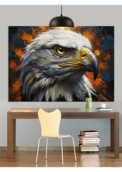 Kel Kartal Avlanıyor Güç Dekoratif Kanvas - Mdf Ahşap Tablo fiyatları