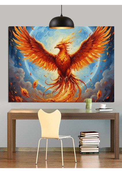 Anka Kuşu Yükselişi Dekoratif Kanvas - Mdf Ahşap Tablo modelleri