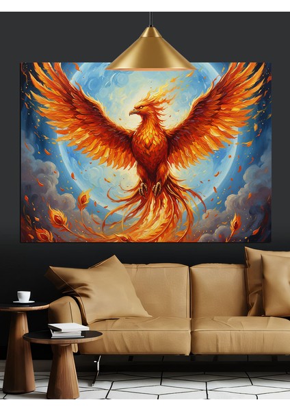 Anka Kuşu Yükselişi Dekoratif Kanvas - Mdf Ahşap Tablo indirimleri