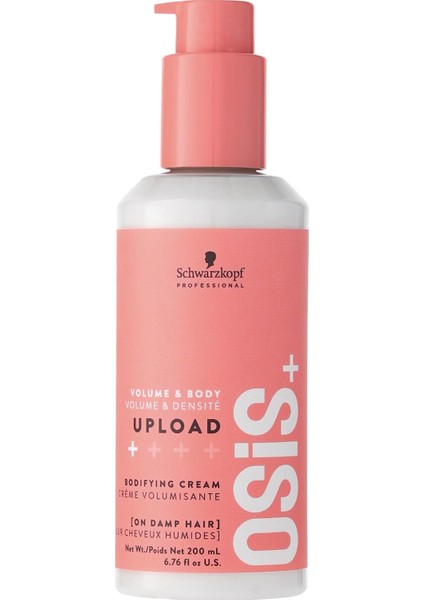 Schwarzkopf Osis+ Upload Bodifying Cream Hacim Veren Şekillendirici Saç Kremi 200ml indirimleri