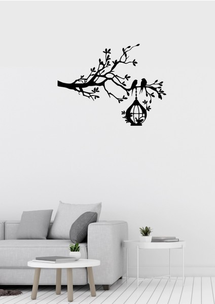 Ağaç Dalı Kuş Figürlü Metal Duvar Süsü fiyatları